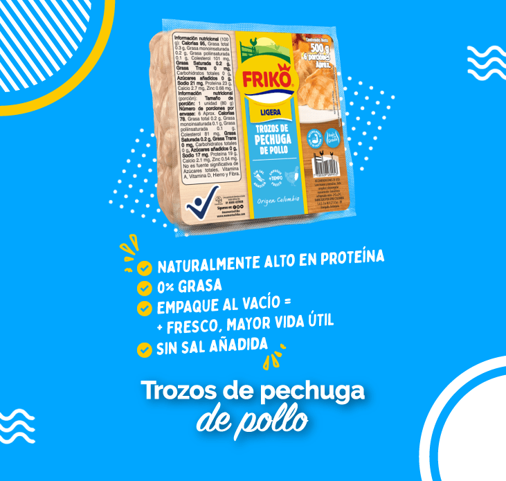 Conoce trozos de pechuga Friko